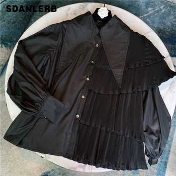 Long Sleeve Blouse Women Spring and Summer Retro Palace Lapel Pleat Chiffon Shirt Blusas Mujer De Moda 2020 Ladies Tops Blusa 
Long Sleeve Blouse Women Spring and Summer Retro Palace Lapel Pleat Chiffon Shirt Blusas Mujer De Moda 2020 Ladies Tops Blusa