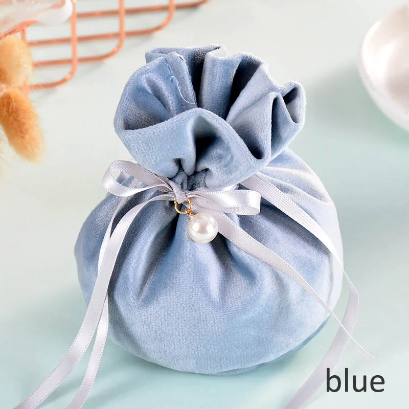 wedding favors 12*9cm drawstring bags flannel baby shower