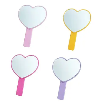 Travel Portable Cute Peach Heart Shaped Handheld Mirror with Handle Single Side Candy Color Women Bathroom Makeup Cosmetic Tools 
Travel Portable Cute Peach Heart Shaped Handheld Mirror with Handle Single Side Candy Color Women Bathroom Makeup Cosmetic Tools