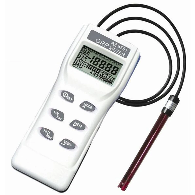 AZ8551 High-precision Water Quality Monitor PH Meter Oxidation Reduction Potential Meter Tester With PH Range 0-14pH
AZ8551 High-precision Water Quality Monitor PH Meter Oxidation Reduction Potential Meter Tester With PH Range 0-14pH