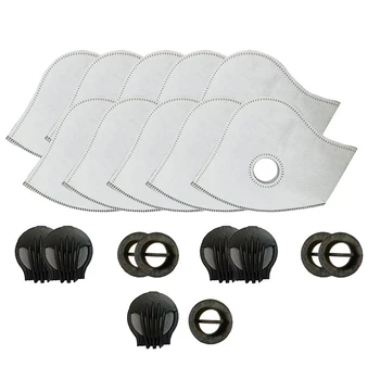 Set Of 10 Activated Carbon PM2.5 Filters And 5Exhaust Valves Air Pollution Mask Anti-dust Sport Breathing Carbon Bike Mask 
Set Of 10 Activated Carbon PM2.5 Filters And 5Exhaust Valves Air Pollution Mask Anti-dust Sport Breathing Carbon Bike Mask