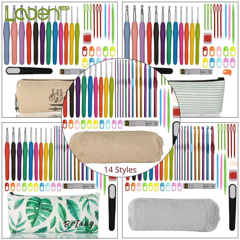 Looen 14 Styles Crochet Hook Set DIY Weave Costura Crochet Hooks & Crocheting And Knitting Needles Craft Arts Sewing Accessories
Looen 14 Styles Crochet Hook Set DIY Weave Costura Crochet Hooks & Crocheting And Knitting Needles Craft Arts Sewing Accessories