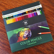 Profissionais 72 lápis colorido de madeira cor de óleo lápis para desenho esboço lapis de cor artista pintura arte design suprimentos(China)
