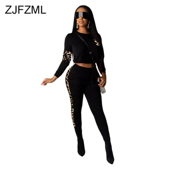 Casual Leopard Two Piece Set Tracksuit For Women Long Sleeve Crop Top And High Waist Skinny Pant Sweatsuit 2 Piece Matching Set
Casual Leopard Two Piece Set Tracksuit For Women Long Sleeve Crop Top And High Waist Skinny Pant Sweatsuit 2 Piece Matching Set