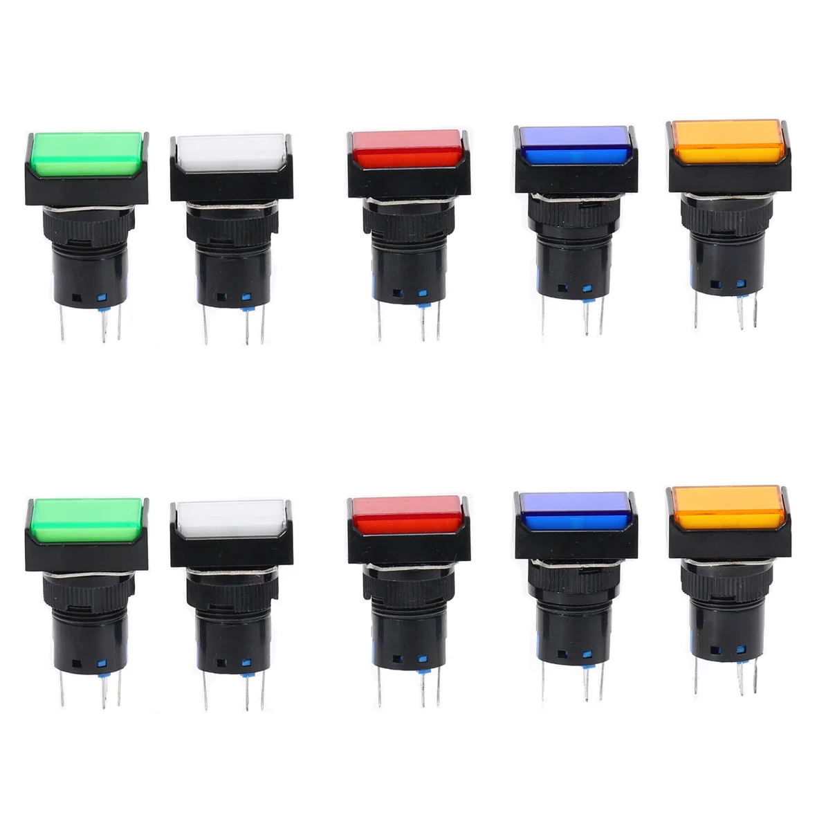 5Pcs 16mm Push Button Self-Reset Switch Rectangle LED Light Momentary Car Switch DC12VDC24V AC110V AC220V 24X18MM Light Switch
5Pcs 16mm Push Button Self-Reset Switch Rectangle LED Light Momentary Car Switch DC12VDC24V AC110V AC220V 24X18MM Light Switch