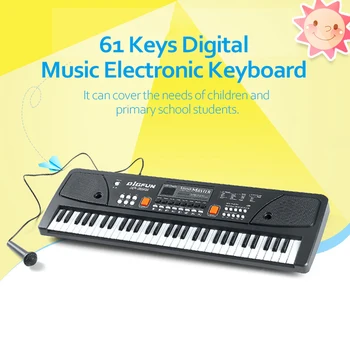 61 Keys Digital Music Electronic Keyboard Multifunctional Electric Piano for Piano Student with Microphone Musical Instrument
61 Keys Digital Music Electronic Keyboard Multifunctional Electric Piano for Piano Student with Microphone Musical Instrument