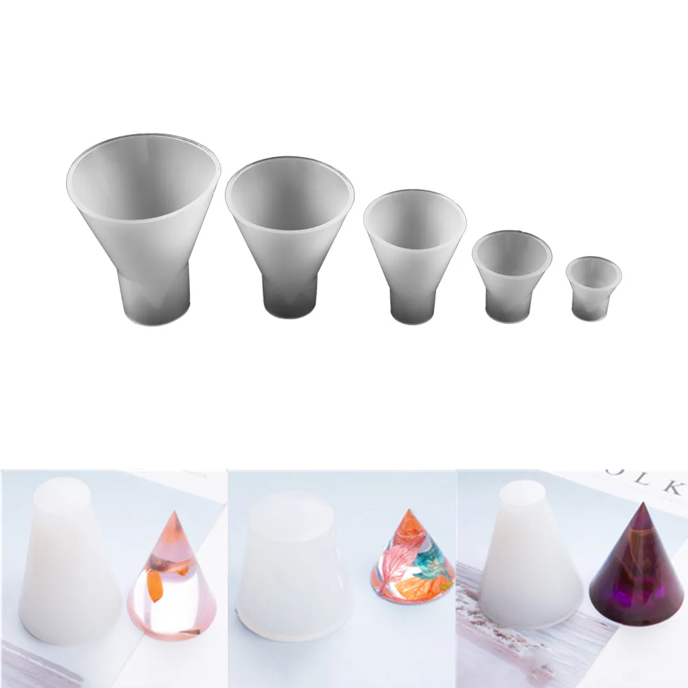 5 Size Cone Shape Silicone Molds Energy Tower Mould Epoxy Resin Mold for DIY Crafts Resin Real Flower Jewelry Making Accessories
5 Size Cone Shape Silicone Molds Energy Tower Mould Epoxy Resin Mold for DIY Crafts Resin Real Flower Jewelry Making Accessories