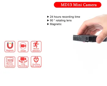 MD13 24 Hours Video Recording Mini DV Camara Motion Detection Camera Video Recorder Mini Camcorder with 2000mAh Battery Cam
MD13 24 Hours Video Recording Mini DV Camara Motion Detection Camera Video Recorder Mini Camcorder with 2000mAh Battery Cam