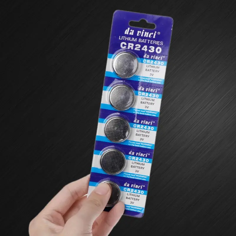 5PCS Button Battery CR2430 3V Electronic Lithium Coin Cell Batteries DL2430 BR2430 ECR2430 KL2430 EE6229 Watch Toy Headphone
5PCS Button Battery CR2430 3V Electronic Lithium Coin Cell Batteries DL2430 BR2430 ECR2430 KL2430 EE6229 Watch Toy Headphone