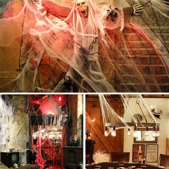 Halloween Scary Party Scene Props White Stretchy Cobweb Spider Web Horror Halloween Decoration For Bar Haunted House
Halloween Scary Party Scene Props White Stretchy Cobweb Spider Web Horror Halloween Decoration For Bar Haunted House