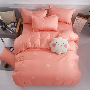 Solid Color Clouds Printed Bed Cover Set Cartoon Duvet Cover Adult Child Bed Sheets And Pillowcases Comforter Bedding Set 61037
Solid Color Clouds Printed Bed Cover Set Cartoon Duvet Cover Adult Child Bed Sheets And Pillowcases Comforter Bedding Set 61037