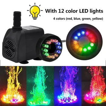 10W 220V Submersible Water Pumps With 12 PCS LED Lights For Aquarium Fish Tank Garden Pond Statuary Outdoor Fountain Pump 504L/H
10W 220V Submersible Water Pumps With 12 PCS LED Lights For Aquarium Fish Tank Garden Pond Statuary Outdoor Fountain Pump 504L/H