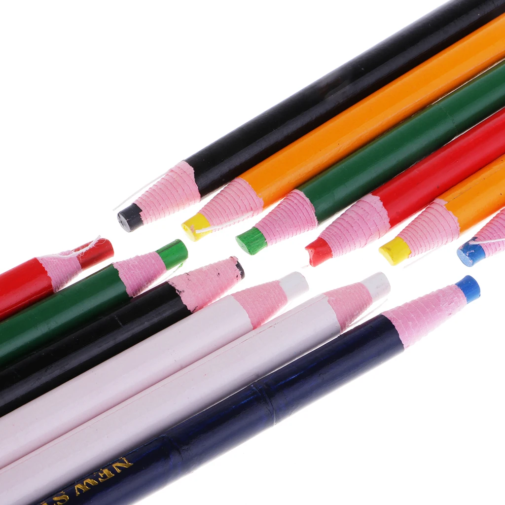 12Pcs Peel Off Markers Chinagraph Grease Wax Pencil for Metal Glass Fabric 12Pcs Peel Off Markers Chinagraph Grease Wax Pencil for Metal Glass Fabric