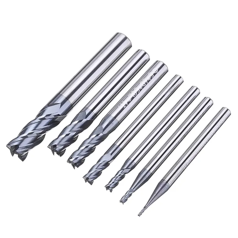 7pcs 4 Flute Tungsten Carbide End Mill Set 50 Degree CNC Milling Cutter Power Router Wood End Mill Cutter Bits 1/2/3/4/5/6/7/8mm
7pcs 4 Flute Tungsten Carbide End Mill Set 50 Degree CNC Milling Cutter Power Router Wood End Mill Cutter Bits 1/2/3/4/5/6/7/8mm