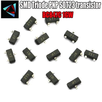 

100PCS BC847C,215 1GW SOT-23 45V/100mA SOT SMD CR NPN SMD SOT-23 Surface Mount SMD Triode PNP SOT23 transistor