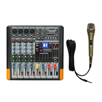 STARAUDIO Professional 4 Channel 2000W Amplifier Power Mixer MP3 Bluetooth USB SD 16 DSP Wired Handheld Microphone SMX-4000B
STARAUDIO Professional 4 Channel 2000W Amplifier Power Mixer MP3 Bluetooth USB SD 16 DSP Wired Handheld Microphone SMX-4000B