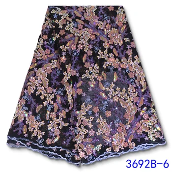 French Lace Fabric With Sequence Sequin 2020 High Quality African Embroidery Lace Fabric Beautiful French Tulle Lace GD3692B-6
French Lace Fabric With Sequence Sequin 2020 High Quality African Embroidery Lace Fabric Beautiful French Tulle Lace GD3692B-6
