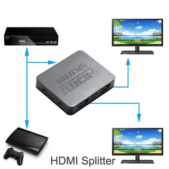 Good Application Ultra Hd 4k Hdmi Splitter Split Into 2 Two-port 1080p In Black Output 1 Repeater 3d Amplifier Adapter Hub C5S9
Good Application Ultra Hd 4k Hdmi Splitter Split Into 2 Two-port 1080p In Black Output 1 Repeater 3d Amplifier Adapter Hub C5S9