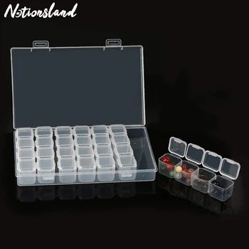 28 Slots Plastic Transparent Organizer Diamond Painting Drill Box Jewelry Earring Bead Display Pill Case Container Nail Tool
28 Slots Plastic Transparent Organizer Diamond Painting Drill Box Jewelry Earring Bead Display Pill Case Container Nail Tool