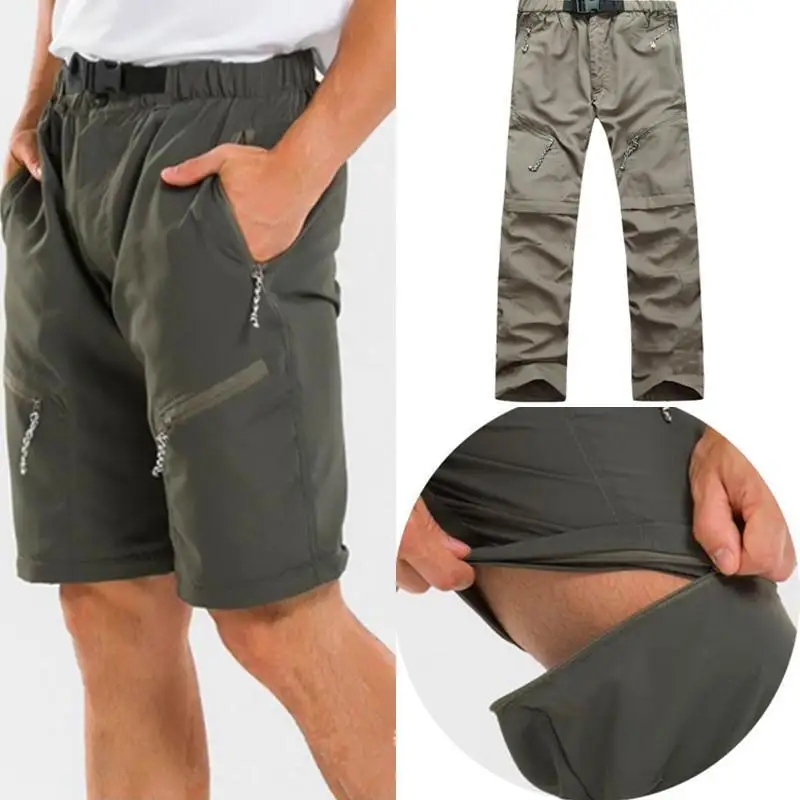 Removable Hiking Trousers Men Summer Breathable Quick-Dry Waterproof Sweatpants Outdoor Climbing Camping Short Pants Two Styles
Removable Hiking Trousers Men Summer Breathable Quick-Dry Waterproof Sweatpants Outdoor Climbing Camping Short Pants Two Styles