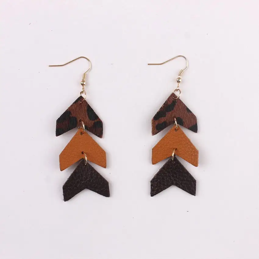 Triple Layered Genuine Leather Chevron Dangle Drop Earrings for Women Geometric Multicolor Leather Earrings Jewelry
Triple Layered Genuine Leather Chevron Dangle Drop Earrings for Women Geometric Multicolor Leather Earrings Jewelry