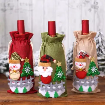 Christmas Decorations Christmas Linen Wine Bottle Cover Cute Doll Wine Bottle Table Setting Supplies Table Wine Party Decoration
Christmas Decorations Christmas Linen Wine Bottle Cover Cute Doll Wine Bottle Table Setting Supplies Table Wine Party Decoration