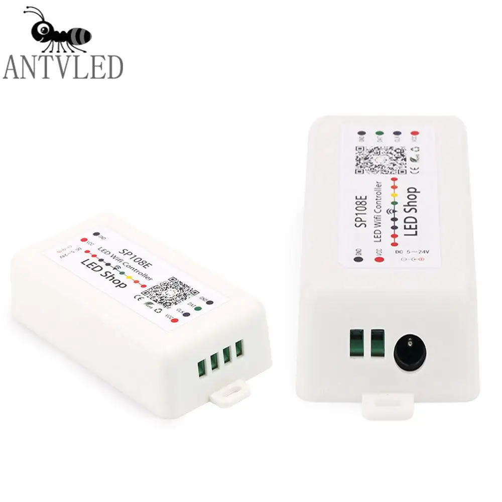 SP108E RGB Led Strip Wifi Pixel Controller , For WS2811 WS2812B WS2813 SK9822 APA102 Led Light DC5-24V
SP108E RGB Led Strip Wifi Pixel Controller , For WS2811 WS2812B WS2813 SK9822 APA102 Led Light DC5-24V