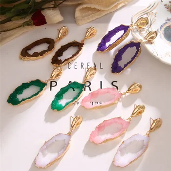 2020 New Bohemian Hollow Irregular Resin Stone ZA Drop Earrings for Women Charms Wedding Party Jewelry Trendy Dangle Earrings
2020 New Bohemian Hollow Irregular Resin Stone ZA Drop Earrings for Women Charms Wedding Party Jewelry Trendy Dangle Earrings