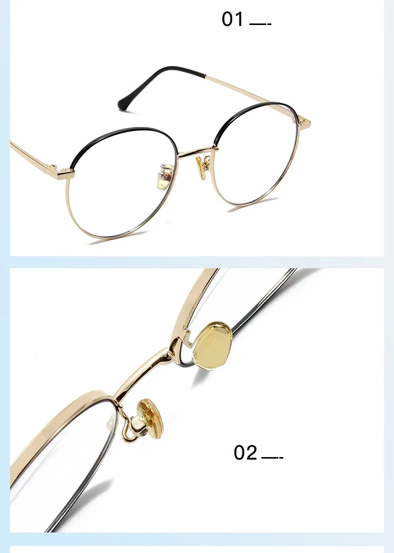 Owalne okulary korekcyjne z antyrefleksem – delikatne, metalowe cienkie ramki 12 Hcc11a6b79fd54539a975a614af6a5152u