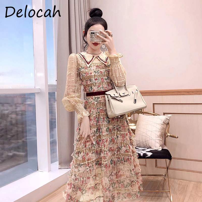 Delocah Women Autumn Fashion Designer Party A-Line Dress Ruffles Lace Lantern Sleeve High Waist Ladies Midi Dresses vestidos
Delocah Women Autumn Fashion Designer Party A-Line Dress Ruffles Lace Lantern Sleeve High Waist Ladies Midi Dresses vestidos