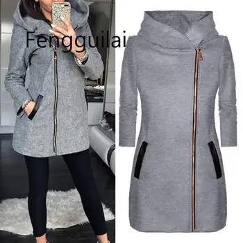 FENGGUILAI Spring Jacket Women High Collar Hooded Zipper Long Sleeve Coat Jacket Slim Outwear Outwear Coat Casual Hooded Hoodie
FENGGUILAI Spring Jacket Women High Collar Hooded Zipper Long Sleeve Coat Jacket Slim Outwear Outwear Coat Casual Hooded Hoodie
