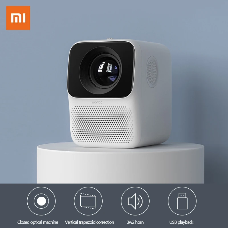 Xiaomi Wanbo LCD Projector T2 Free HDMI HD input 150 ANSI lumens Vertical Keystone Correction Portable Home Theater Projector
Xiaomi Wanbo LCD Projector T2 Free HDMI HD input 150 ANSI lumens Vertical Keystone Correction Portable Home Theater Projector