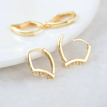 6PCS 13x16MM 24K Gold Color Brass Irregular Shaped with Holes Earrings Hoop Earrin Clip High Quality DIY Jewelry Making Findings
6PCS 13x16MM 24K Gold Color Brass Irregular Shaped with Holes Earrings Hoop Earrin Clip High Quality DIY Jewelry Making Findings