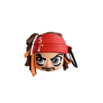 3D Pirate Captain Jack Silicone Case for Airpods Cute Bluetooth Earphone Case for Airpod Cover for AirPods 1 2 with Keychain
3D Pirate Captain Jack Silicone Case for Airpods Cute Bluetooth Earphone Case for Airpod Cover for AirPods 1 2 with Keychain