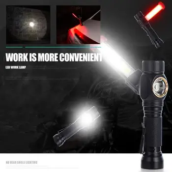 LED Flashlight Work Light COB+T6 Torch Strong Magnetic Hiking Climbing Portable Flashlight Cycling Tactical Military
LED Flashlight Work Light COB+T6 Torch Strong Magnetic Hiking Climbing Portable Flashlight Cycling Tactical Military