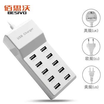 EU/UK/US 5V 2.4A Standard Power USB adapter Multifunctional Conversion Plug Board 10-Ports USB Charger Plugs Multicolor
EU/UK/US 5V 2.4A Standard Power USB adapter Multifunctional Conversion Plug Board 10-Ports USB Charger Plugs Multicolor