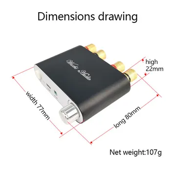 502D Bluetooth 5.0 Wireless Stereo Audio Power Amplifier Board TPA3116 50WX2 Car AMP Amplificador Home Theater
502D Bluetooth 5.0 Wireless Stereo Audio Power Amplifier Board TPA3116 50WX2 Car AMP Amplificador Home Theater