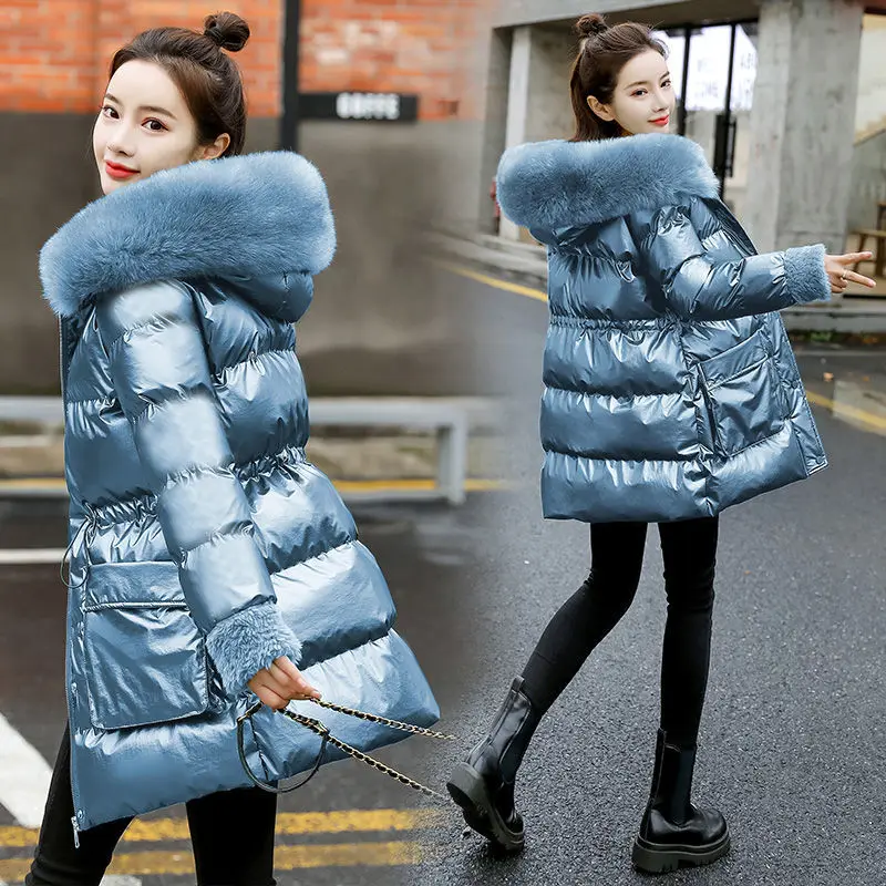 Women Winter Parkas 2023 New Fur Collar Hooded Cotton Padded Parka Outerwear Female Fashion Solid Jacket Snow Wear Jacket Coats
Women Winter Parkas 2023 New Fur Collar Hooded Cotton Padded Parka Outerwear Female Fashion Solid Jacket Snow Wear Jacket Coats