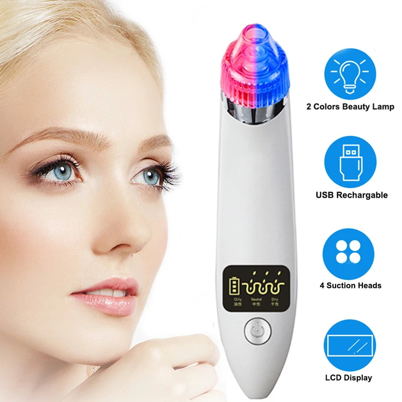 Pore Vacuum Cleaner Removes Blackhead Acne Comedones Removal Vacuum Suction Tool Face Clean Pimples Remover Comedone Extractor
Pore Vacuum Cleaner Removes Blackhead Acne Comedones Removal Vacuum Suction Tool Face Clean Pimples Remover Comedone Extractor