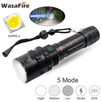 New Waterproof 5 Modes Self Defence Torch 1800LM XHP50 Rechargeable Led Flashlight Multifunctional Hunting Lanterna with Charger
New Waterproof 5 Modes Self Defence Torch 1800LM XHP50 Rechargeable Led Flashlight Multifunctional Hunting Lanterna with Charger