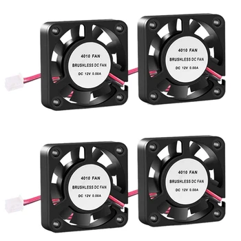 4 PCS 3D Printer Cooling Fan,40mm x 40mm x 10mm Ball Bearing Cooling Fan with 2 Pin Terminal for Hotend Extruder Heatsinks Maker 
4 PCS 3D Printer Cooling Fan,40mm x 40mm x 10mm Ball Bearing Cooling Fan with 2 Pin Terminal for Hotend Extruder Heatsinks Maker