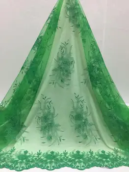 Green 3 D Embroidered French Mesh Lace Fabric Latest 2019 Nigerian Lace Fabric High Quality Wedding African Lace Fabric 5 Yards 
Green 3 D Embroidered French Mesh Lace Fabric Latest 2019 Nigerian Lace Fabric High Quality Wedding African Lace Fabric 5 Yards