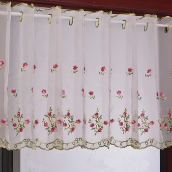 Lace Pastoral Embroidered Floral Short Voile Curtains Perspective Pelmet Valance For Kitchen Bathroom Indoor Balcony Bay Window
Lace Pastoral Embroidered Floral Short Voile Curtains Perspective Pelmet Valance For Kitchen Bathroom Indoor Balcony Bay Window