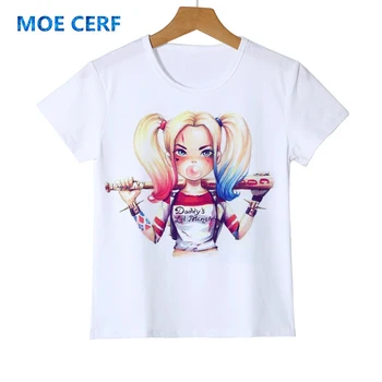 Cute Cartoon Suicide Squad Harley Quinn Print Tshirt Baby Boys Clothes Funny Casual Girls Tees Y41-4
Cute Cartoon Suicide Squad Harley Quinn Print Tshirt Baby Boys Clothes Funny Casual Girls Tees Y41-4