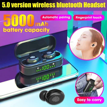 Wireless Earphones Touch Control Bluetooth V5.0 Mini In-Ear Waterproof HD Stereo Noise Cancelling Gaming Headphones Headset
Wireless Earphones Touch Control Bluetooth V5.0 Mini In-Ear Waterproof HD Stereo Noise Cancelling Gaming Headphones Headset