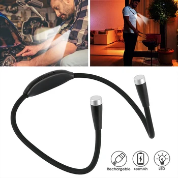 Newest Rechargeable USB LED Book Light Hands Free Reading Lamp Neck Book Light Adjustable Eye Protection Lampe Outdoor
Newest Rechargeable USB LED Book Light Hands Free Reading Lamp Neck Book Light Adjustable Eye Protection Lampe Outdoor