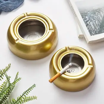Cigar Ashtray Stainless Steel Ashtray Windproof Smokeless Ash Tray Outdoor Designer Metal Creative Ashtray Restaurant Trays 
Cigar Ashtray Stainless Steel Ashtray Windproof Smokeless Ash Tray Outdoor Designer Metal Creative Ashtray Restaurant Trays