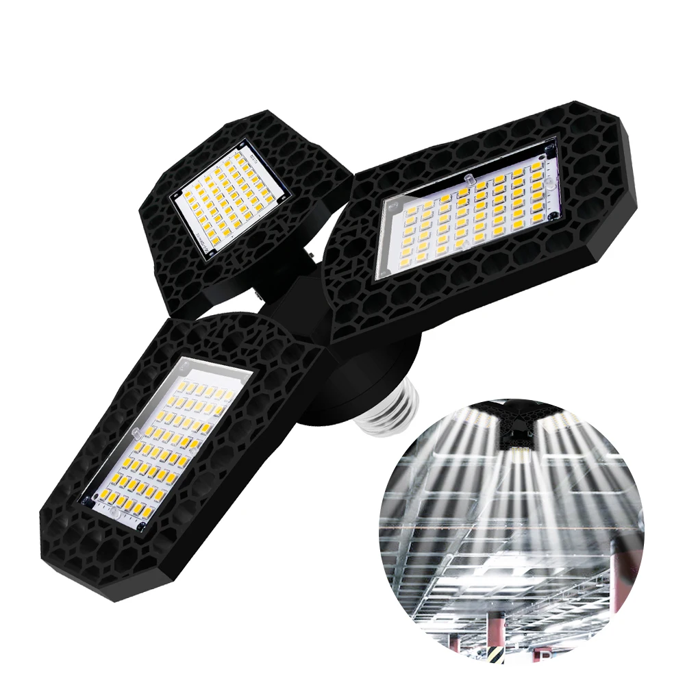 LED Light LED Garage Light 40W Wide Pressure Three Leaf Folding Ceiling Light For Factory Garage Basement Ceiling Light
LED Light LED Garage Light 40W Wide Pressure Three Leaf Folding Ceiling Light For Factory Garage Basement Ceiling Light