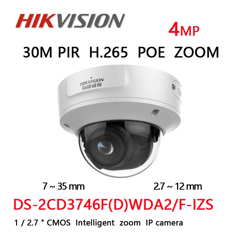 HIKVISION Intelligent zoom Network Camera IP Camera CCTV Camera security 4MP PoE DS-2CD3746F(D)WDA2/F-IZS
HIKVISION Intelligent zoom Network Camera IP Camera CCTV Camera security 4MP PoE DS-2CD3746F(D)WDA2/F-IZS