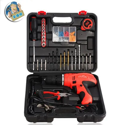 Ansett 220V Speed Governing Multi-functional Electric Screwdriver Torque Drill Hand Drill Pistol Drill Screwdriver Tool Kit
Ansett 220V Speed Governing Multi-functional Electric Screwdriver Torque Drill Hand Drill Pistol Drill Screwdriver Tool Kit